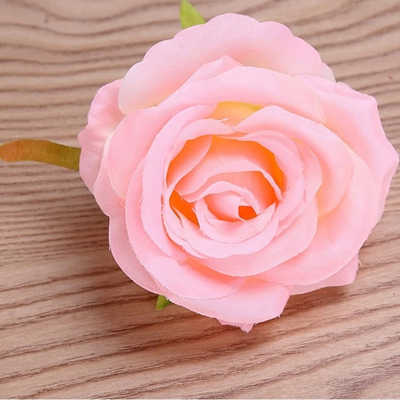 30 Count Pink Silk Roses 4 Inch Heads & Stems Wedding Bouquet Flowers New - Picture 2 of 4